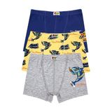 Öts Erkek Çocuk Boxer 3'lü Baskılı (%96 Pamuk -%4 Elastan), 7816-3, Renkli, 9-10 Yaş