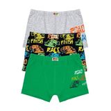 Öts Erkek Çocuk Boxer 3'lü Baskılı (%96 Pamuk -%4 Elastan), 7817-3, Renkli, 1-2 Yaş