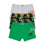 Öts Erkek Çocuk Boxer 3'lü Baskılı (%96 Pamuk -%4 Elastan), 7817-3, Renkli, 3-4 Yaş