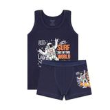 ÖTS Erkek Çocuk İç Giyim Takım - Pamuklu Atlet ve Boxer, Esnek Kalıp Çocuk Atlet, Yumuşak Kumaş Çocuk Boxer, Atlet ve Boxer Takım, Çocuk İç Giyim, Günlük Kullanım, (Renkli-3-9-10 Yaş)