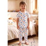 Öts Erkek Çocuk Pamuklu Pijama Takımı Kısa Kol Uzun Alt Desenli Gece Konforu (374002), Renkli-2, 3-4 Yaş