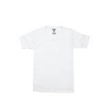Öts Erkek Çocuk T-Shirt Ribana Açık Yaka (%100 Pamuk), Beyaz, 3-4 Yaş