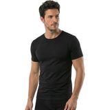 Öts Erkek Modal T-Shirt O Yaka Modal Ekstra Esnek Dokulu (1622) - Siyah - 2XL