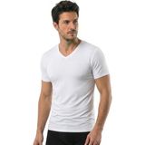 Öts Erkek Modal T-Shirt V Yaka Modal Günün Her Anı İçin (1623) - Beyaz - XL