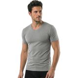 Öts Erkek Modal T-Shirt V Yaka Modal Günün Her Anı İçin (1623) - Gri - 2XL