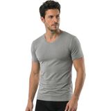 Öts Erkek Modal T-Shirt V Yaka Modal Günün Her Anı İçin (1623) - Gri - XL