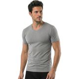 Öts Erkek Modal T-Shirt V Yaka Modal Günün Her Anı İçin (1623) - Gri