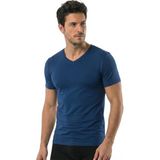 Öts Erkek Modal T-Shirt V Yaka Modal Günün Her Anı İçin (1623) - İndigo
