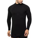 Öts Erkek T-Shirt Uzun Kol (%96 Pamuk -%4 Elastan), Siyah, M