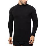 Öts Erkek T-Shirt Uzun Kol (%96 Pamuk - %4 Elastan) - Siyah - XL