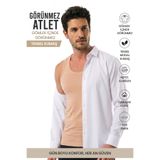 Öts Erkek Tekli Modal Atlet Görünmez Ten Rengi Nefes Alan Doku (1170)