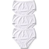 Öts Kadın 3’lü %100 Pamuk Külot Ribana Yüksek Bel Günlük Rahat Kesim (4430-3) - 3XL - Beyaz