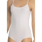Öts Kadın Atlet Agraflı Body Zıbın (%96 Pamuk -%4 Elastan), Beyaz, L