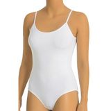 Öts Kadın Atlet Agraflı Body Zıbın (%96 Pamuk -%4 Elastan), Beyaz, XL