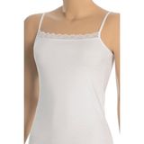 Öts Kadın Atlet Ince Dantel Detaylı (%96 Pamuk - %4 Elastan) - XL - Beyaz