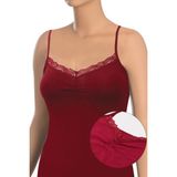 Öts Kadın Atlet Ip Askılı Önü Büzgülü (%96 Pamuk - %4 Elastan) - XL - Bordo