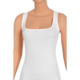 Öts Kadın Atlet Kalın Askılı Fitilli U Yaka (%96 Pamuk - %4 Elastan) - XL - Beyaz