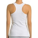 Öts Kadın Atlet Sporcu Kesim Fitilli (%96 Pamuk -%4 Elastan), Beyaz, XL