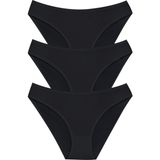 Öts Kadın Külot 3'lü (%47 Modal - %47 Pamuk - %6 Elastan) - XL - Siyah