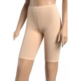 Öts Kadın Pamuklu Tayt Diz Üstü İnce Bel Lastikli Modern ve Rahat (4646) - 2XL - Ten