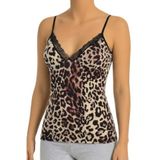 Öts Kadın Viskon Atlet Leoparlı Terletmez Doğal Yapı (3088), Siyah, XL