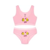Öts Kız Çocuk Bustiyer Külot Likralı Pembe Friends Forever (%96 Pamuk -%4 Elastan), Pembe, 9-10 Yaş