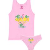 Öts Kız Çocuk Pamuklu Atlet Pembe Flamingo İç Giyim Konforu (8666-PEM) - 3 - 4 Yaş