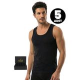 Öts Premium 5’li Erkek Atlet Süprem - Hediye Kutulu, %100 Pamuk, Ultra Yumuşak Kumaş, Etiketsiz