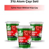 Otsa 3'lü Küp Atom Çayı Seti - Bitki Çayı