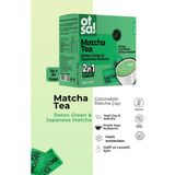 Otsa Japanese Matcha Çayı; Çilek Aromalı, Spirulina, Zerdeçal ve Sinameki Içeren Şekersiz, Glutensiz Karışım - 30 Şase
