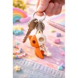 Otscraft Studio İskelet Kedi Anahtarlık Çanta Süsü Skull Cat Eğlenceli Tasarım