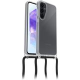 OtterBox React Necklace kılıf, Samsung Galaxy A55 5G için, ultra ince, koruyucu kılıf, ayarlanabilir ve çıkarılabilir cep telefonu zincirli, askeri standartlara göre test edilmiştir, şeffaf