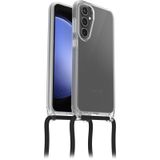 OtterBox React Necklace Kılıf Samsung Galaxy S23 FE için, ultra ince, koruyucu kılıf, ayarlanabilir ve çıkarılabilir cep telefonu zincirli, askeri standartlara göre test edilmiştir, şeffaf