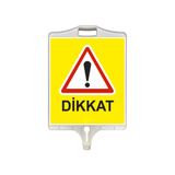 OTTO-9304 Dikkat Uyarı Tabelası (Çift Taraflı)