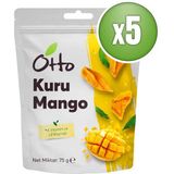 Otto Dried Fruits Kuru Mango 5 x 75 gr - 375 gr