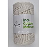 Otto Ince Cotton (Pamuk) Makrome Ekru 200 Gram - 170 Metre