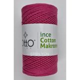 Otto Ince Cotton (Pamuk) Makrome Fuşya 200 Gram - 170 Metre