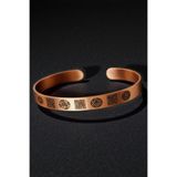 Otto Man Steel Jewelry Kadın Erkek İnce Bakır Bileklik Celcelutiye Koruma Dualı Kufi Model