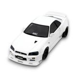 Otto Models Ot1135 1/8 Nissan Skyline Gt-R R34 Krc Body Kit Pearl White Qx1 2019