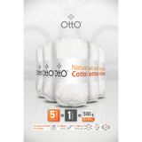 Otto Natural Cotton - Beyaz (6013) - 5'li Paket - 2mm/100gr/200m - Pamuklu Punch Amigurumi Makrome İpi