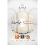 Otto Natural Cotton - Krem (6015) - 5'li Paket - 2mm/100gr/200m - Pamuklu Punch Amigurumi Makrome İpi