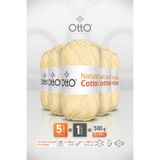 Otto Natural Cotton - Sarı (6020) - 5'li Paket - 2mm/100gr/200m - Pamuklu Punch Amigurumi Makrome İpi