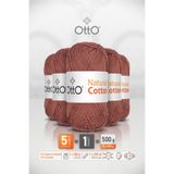 Otto Natural Cotton - Tarçın (6023) - 5'li Paket - 2mm/100gr/200m - Pamuklu Punch Amigurumi Makrome İpi