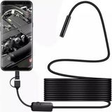 Otto Plus 10 Metre HD Endoskop Kamera – iPhone Uyumlu Profesyonel Yılan Kamera | Su Geçirmez, LED Işıklı Boroskop - Siyah
