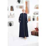 Ottoman Abaya Kadın Lacivert Ferace
