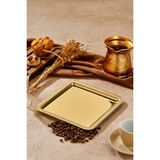 Ottoman Gold Serisi Gold Sunum Tepsisi, Söz Nişan Tepsisi, 24CM, Avangart Dizayn, Tek Adet
