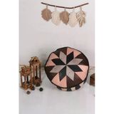 Ottoman Pouffe Art Deco El Yapımı Hakiki Deri Orijinal Bohem Ottoman Puf Minder 60Cm (Dolgulu)