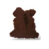 Ottoman Pouffe Hakiki Gerçek Deri Koyun Postu 69X73cm