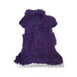 Ottoman Pouffe Hakiki Gerçek Deri Koyun Postu 71X90cm