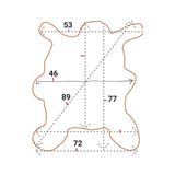 Ottoman Pouffe Hakiki Gerçek Deri Koyun Postu 72X77cm (033) Ev Dekorasyon Fikirleri